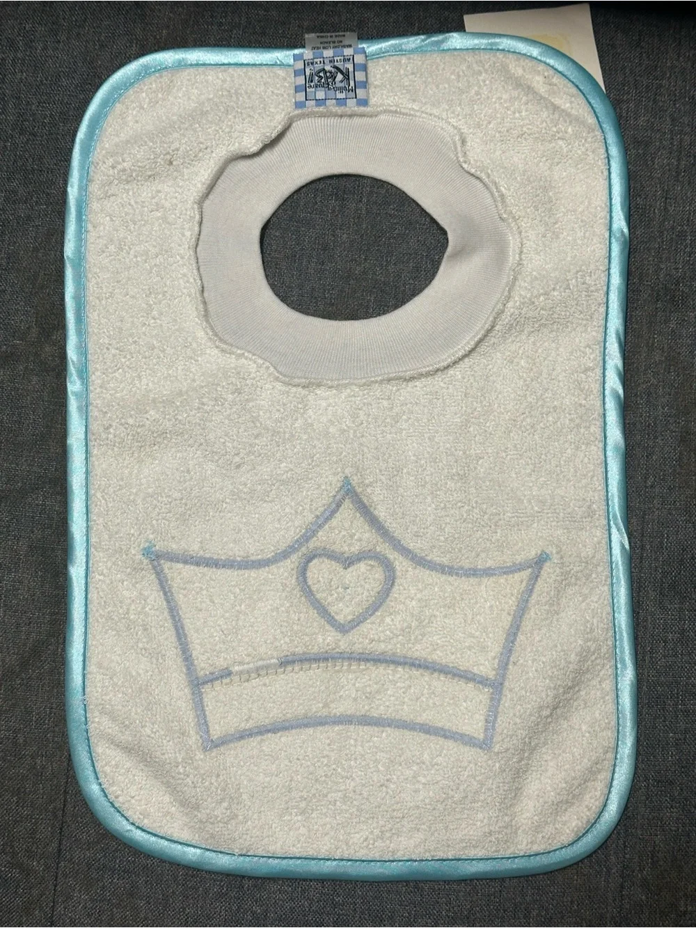 Mullins Square Kids Baby Prince Bib